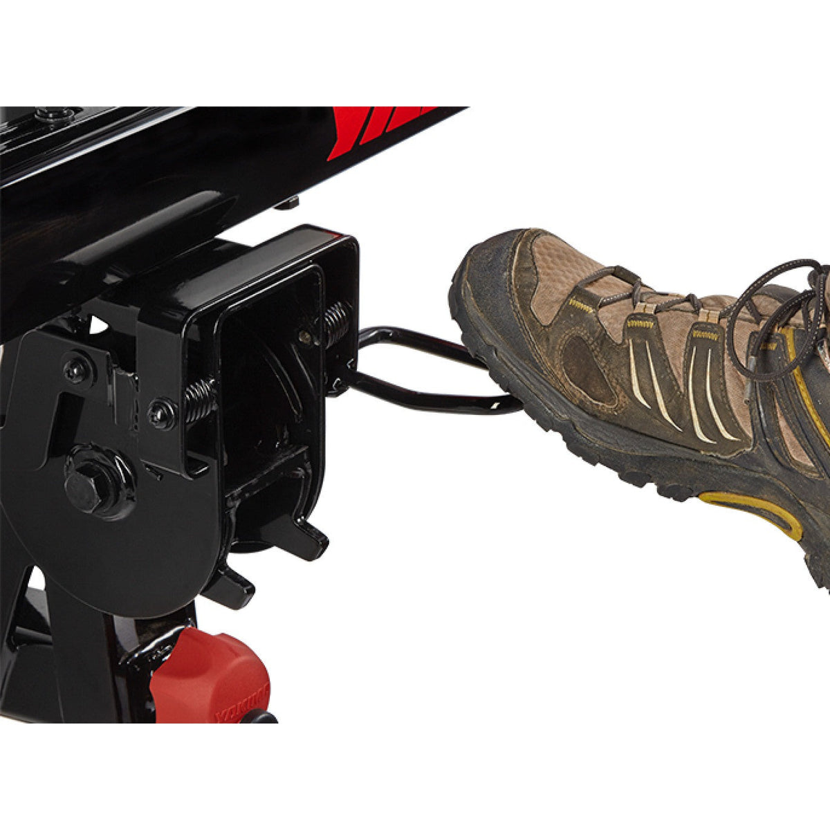 Boot pressing the KickStart tilt pedal